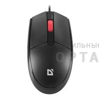 Мышь проводная оптическая Defender Delta MM-523, 3D,бесшумная,1,8м, черный (1/40)