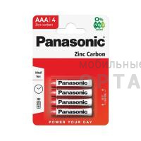Элемент питания PANASONIC  R03 Zinc Carbon (4 бл)   (48/240)