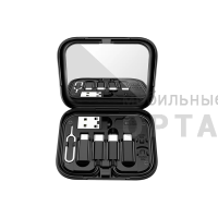 Переходник набор Hoco Premium U114, чёрный