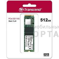 Жесткий диск SSD Transcend 512GB  MTE110S, PCIe 3.0 x4, R/W - 1500/1800 MB/s, (M.2), 2280, 3D TLC NAND