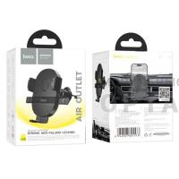 Держатель автомобильный HOCO H18 Mighty, для смартфона, пластик, воздуховод, цвет: чёрный (1/120)