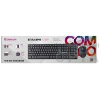 Проводной набор Клавиатура + Мышь DEFENDER Triumph C-991 RU, полноразмерный,1.8м, черный (1/20)