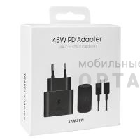 Orig Samsung, СЗУ в комплекте 45W PD Adapter USB-C to USB-C Cable, черный Orig Samsung, СЗУ в комплекте 45W PD Adapter USB-C to USB-C Cable, черный