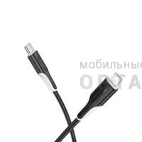 Кабель Type-C to Lightning BOROFONE BX119, 1.0м, круглый, ПВХ, PD27W, цвет: чёрный (1/360) Кабель Type-C to Lightning BOROFONE BX119, 1.0м, круглый, ПВХ, PD27W, цвет: чёрный (1/360)