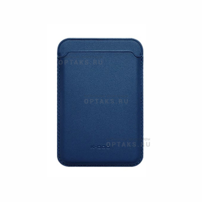 Картхолдер KZDOO (K-DOO) Mag leather wallet Dark blue